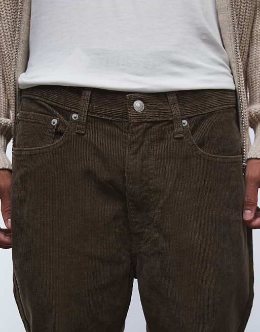 Levi's 565 loose straight fit cord 5 pocket trousers in brown