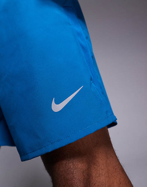 Nike Running Dri-FIT Challenger 7 inch shorts in blue