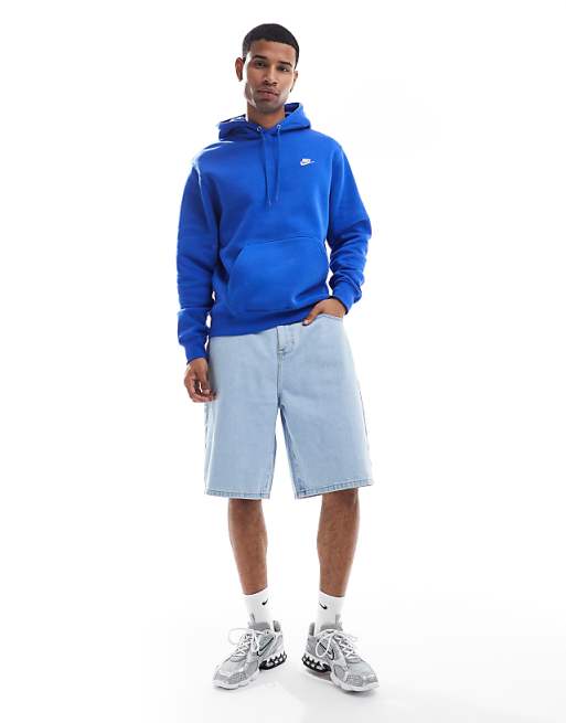 Nike Club hoodie in blue