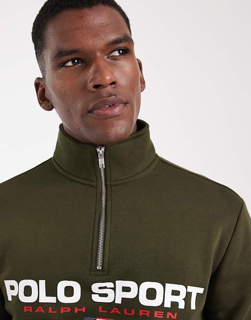 Polo Ralph Lauren – Sport – Olivgrön sweatshirt