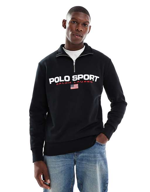 Polo Ralph Lauren – Sport – Svart sweatshirt