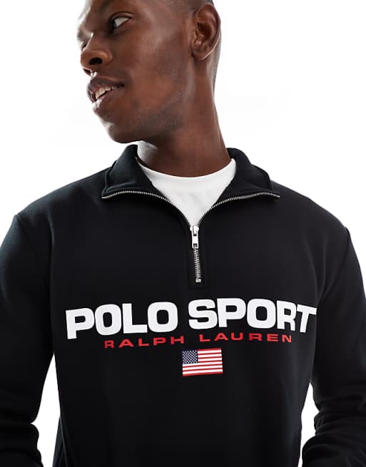 Polo Ralph Lauren – Sport – Svart sweatshirt