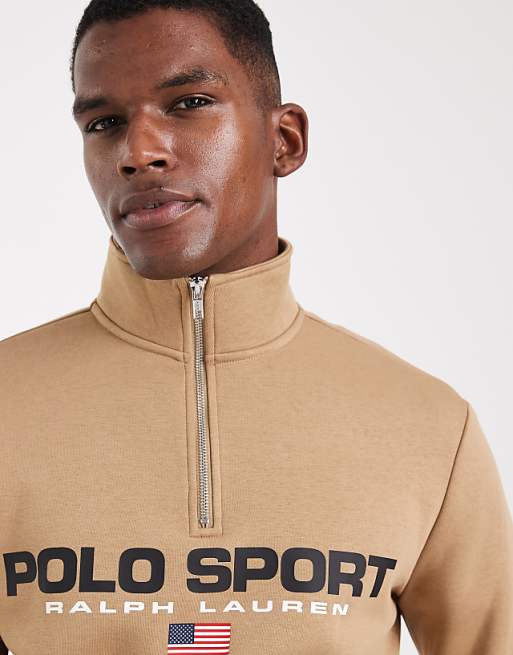 Polo Ralph Lauren – Sport – Kakibeige sweatshirt