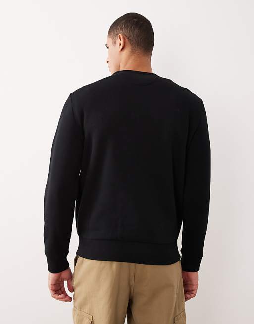 Polo Ralph Lauren – Svart sweatshirt i fleece med stor emblemlogga