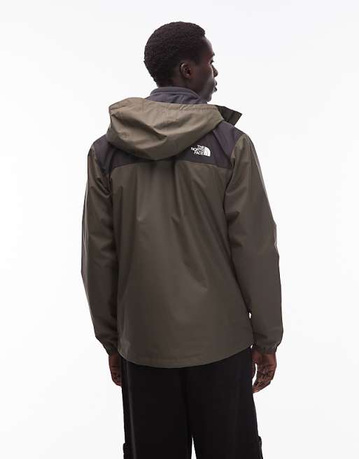 The North Face Antora waterproof rain jacket in dark green