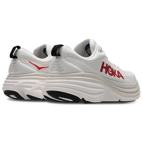Hoka Bondi 8 - White-Vermillion-White