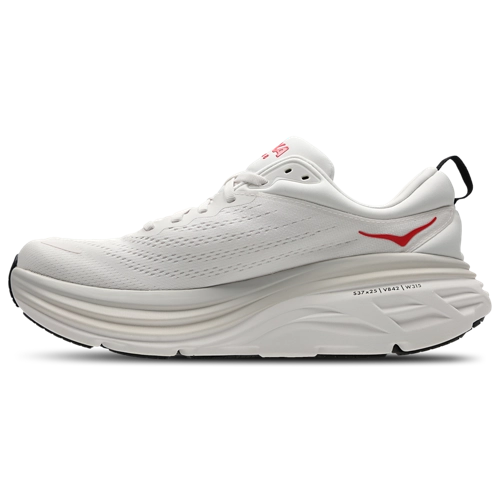 Hoka Bondi 8 - White-Vermillion-White