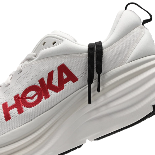 Hoka Bondi 8 - White-Vermillion-White