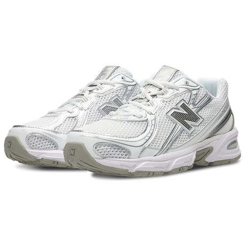 New Balance 740 - White-Silver Metallic